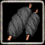 Black silk spool